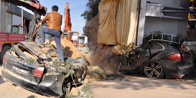 600 bin liralık Porsche hurdaya döndü