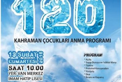 Kahraman Vanlı 120 Çocuk İçin Anma Etkinlikleri