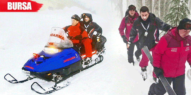 Kaybolan kayakçı son anda kurtarıldı