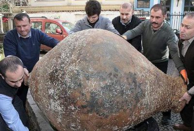 Balıkçı ağına antik çağdan kalma küp takıldı