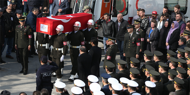 Bursa şehidini uğurladı