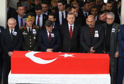 Sur şehidini devletin zirvesi uğurladı