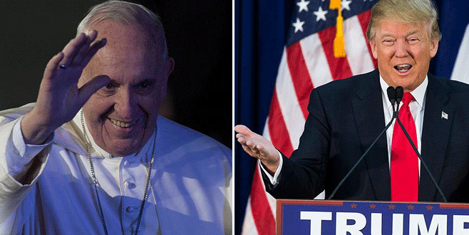 Papa ile Trump arasında söz düellosu