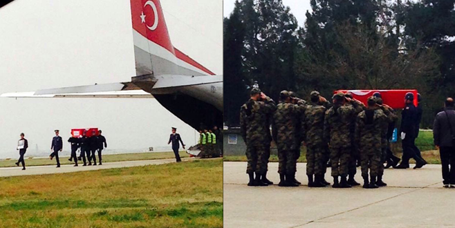 Şehidin cenazesi Bursa’ya getirildi