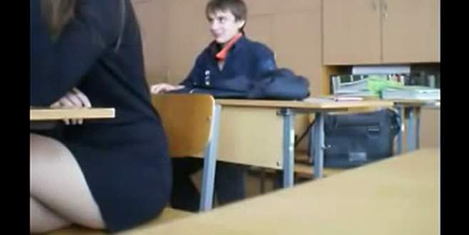 Çılgın öğrenci dersten böyle kaçtı