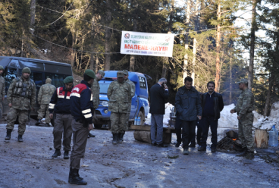 Artvin’e girişlerine izin verilmedi