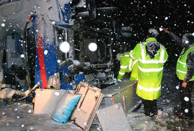 Cezaevi nakil aracı devrildi:1 şehit