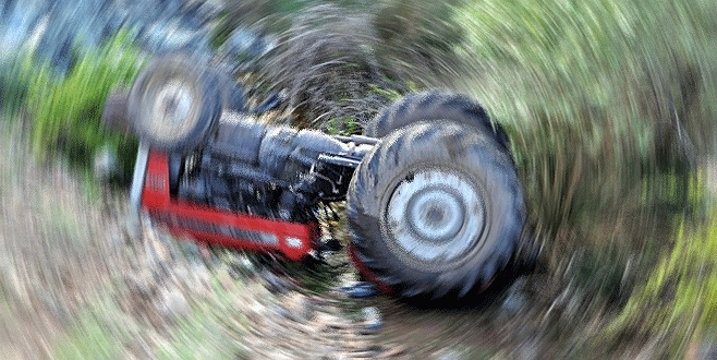 Bursa’da traktör devrildi: 1 ölü