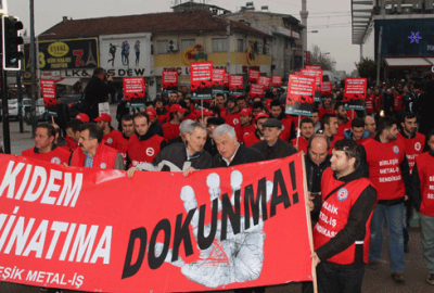 Kiralık işçiliği protesto ettiler