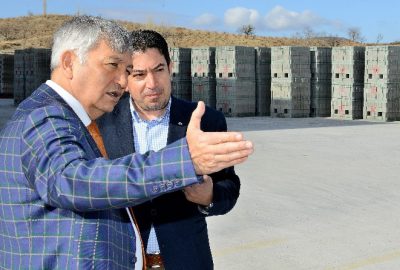 Başkan Günaydın, Belmaş Bimsblok Fabrikası İnceledi