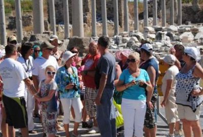 Turist sayısında büyük düşüş