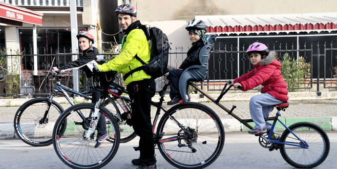 Bursa’da dolmuş gibi bisiklet