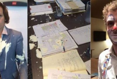 Mültecilerin vurulmasını istedi! Pastayı suratına yedi!