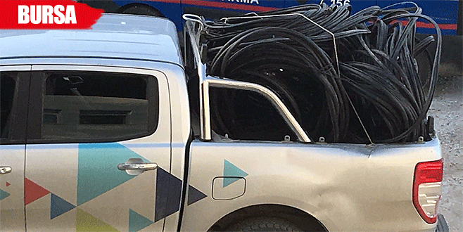 3 km telefon kablosu çaldılar