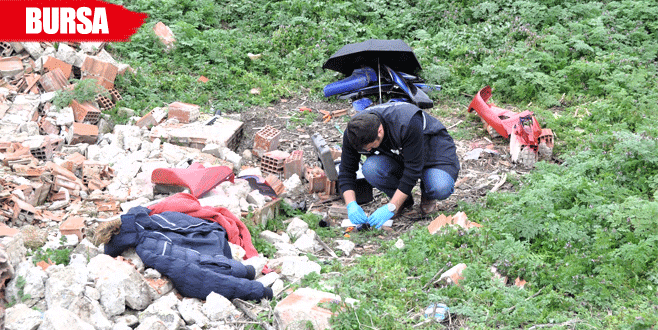 Parçalayarak boş araziye attılar
