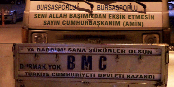 Nakliyecinin Erdoğan sevgisi