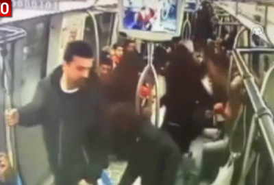 Metroda ‘bomba’ şakası güvenlik kamerasında