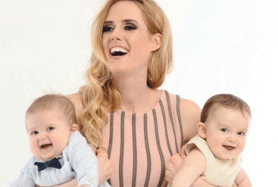 İkizleriyle kapak oldu