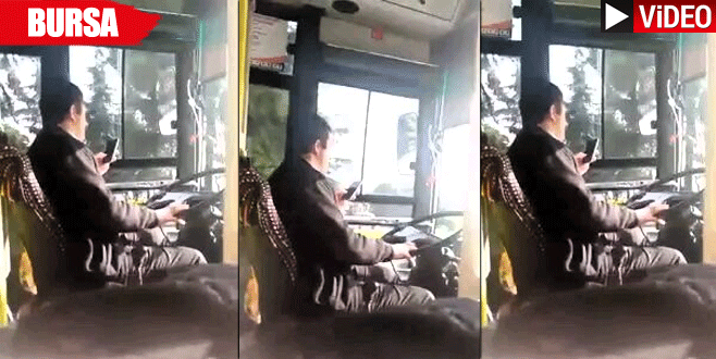 Otobüs kullanırken telefonuyla oynayan şoför adliyede
