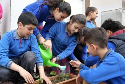 Minik Öğrencilere Organik Tarım Yapma Fırsatı