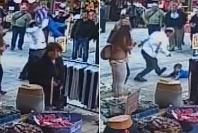 Çocuğa sinirlendiği için yere fırlatmış!