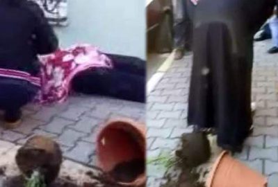 Silahlı kocaya saksılı önlem!