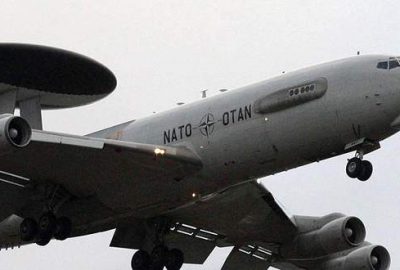 NATO AWACS uçağı Türk hava sahasında