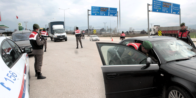 Bursa’nın giriş ve çıkışları tutuldu
