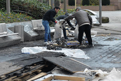 Brüksel’deki PKK çadırı kaldırıldı