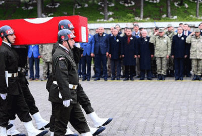 Üsteğmen Cazgır için tören düzenlendi