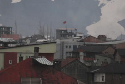 Güvenlik güçleri o bölgeye Türk bayrağı dikti