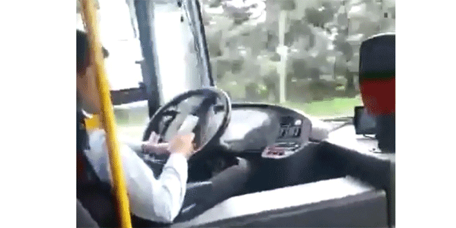 Otobüs şoförü onlarca kişinin hayatını hiçe saydı