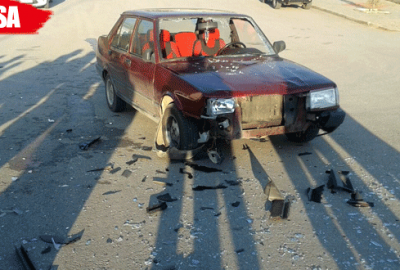 Servisten inen öğrencileri fark etmedi, aralarına daldı