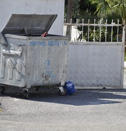 Hatay’ın Dörtyol ilçesinde, çöp kenarına bırakılan şüpheli poşetten boş piknik