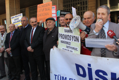 Emeklinin promosyon eylemi