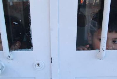 Oyuna dalınca okulda mahsur kaldılar