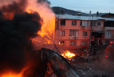 Büyük yangın kontrol altına alındı