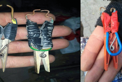 PKK’lı teröristler çamaşır mandalından bomba yapmış