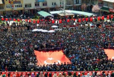 Şehit Komiser Yardımcısı Tamen Aktaş’ı,15 bin kişi uğurladı