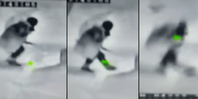 Şemsiye ile kaçmaya çalışan terörist böyle vuruldu