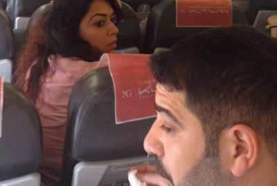 Uçakta ‘inmek istiyorum’ dedi ortalık karıştı