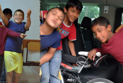 Yolda buldukları parayla bisiklet alıp, kebap yediler