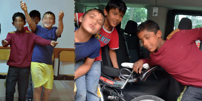 Yolda buldukları parayla bisiklet alıp, kebap yediler