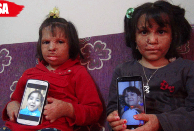 Suriyeli kız kardeşlerin güzelliği fotoğraflarda kaldı