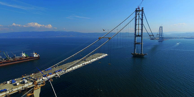 ‘İzmit Körfez Geçişi Köprüsü 2 ay içinde tamamlanacak’