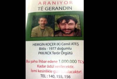 Başına 1 milyon lira ödül konulan PKK’lı ölü ele geçirildi