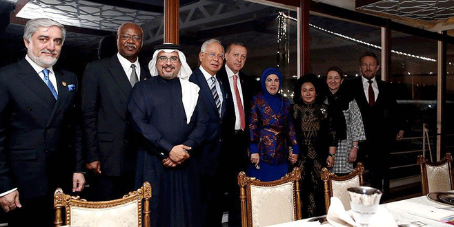 Cumhurbaşkanı Erdoğan liderleri Savarona’da ağırladı