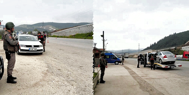 Bursa’da yol kontrolünde 1176 kişi yakalandı