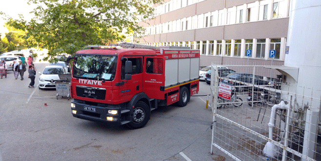 Bursa’da hastanede yangın paniği!