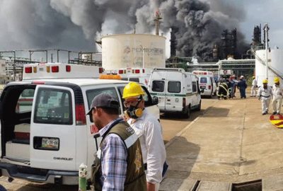 Petrokimya tesisinde patlama